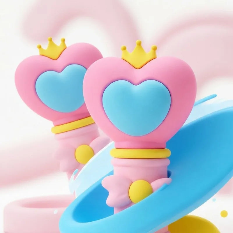 Portable Refillable Spray Bottle Heart Shaped Magic Wand Atomizer Zpaxo