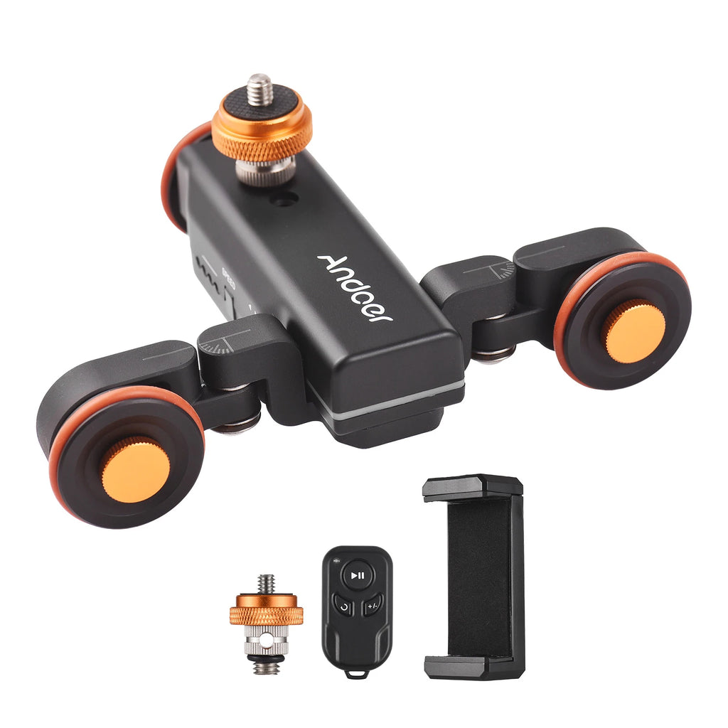 Motorized Camera Video Trolley Scale Indication Slider Skater 3 Zpaxo black