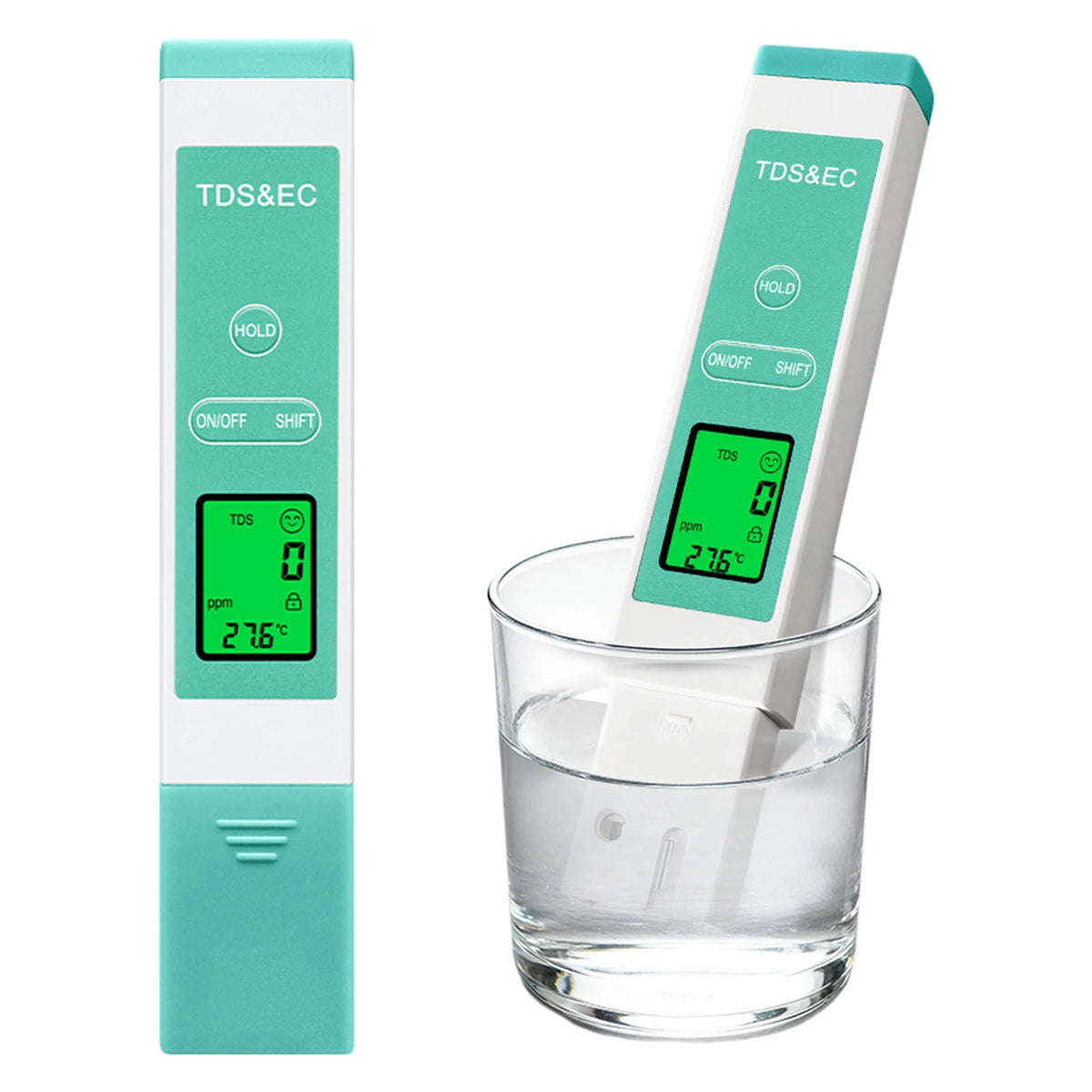 Smart Backlight Water Tester LCD Digital TDS Testing Pen Temperature Zpaxo