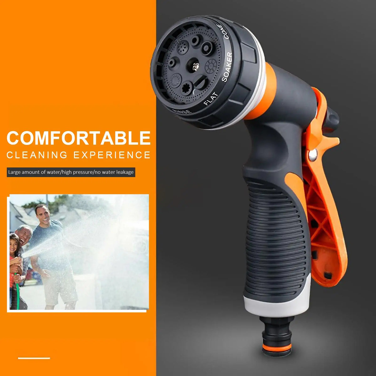 Multifunctional Garden Hose Spray Nozzle 8 Patterns Watering Sprayer Zpaxo