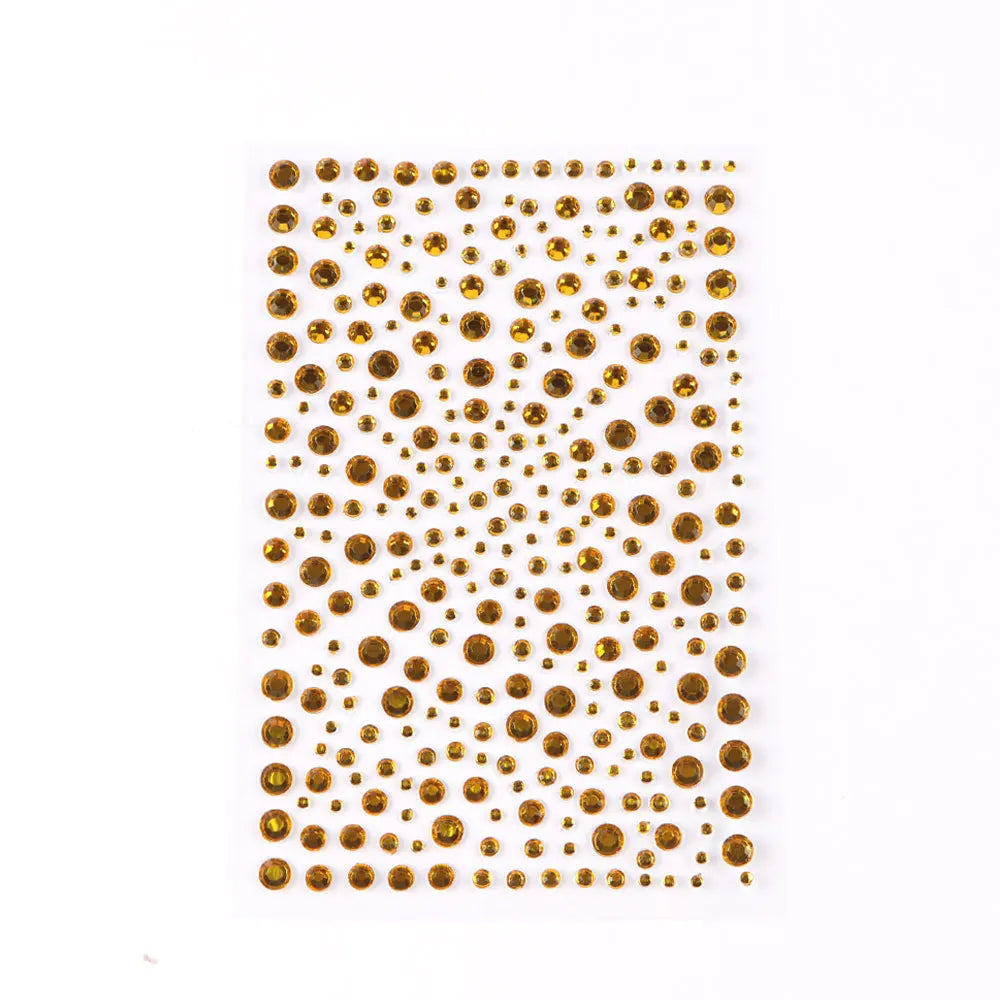 Mixed Size Eyeshadow Face Diamonds for Music Festival Halloween Party Jewelry Stickers Self Adhesive Fake Tattoo Nail Rhinestone Zpaxo C14