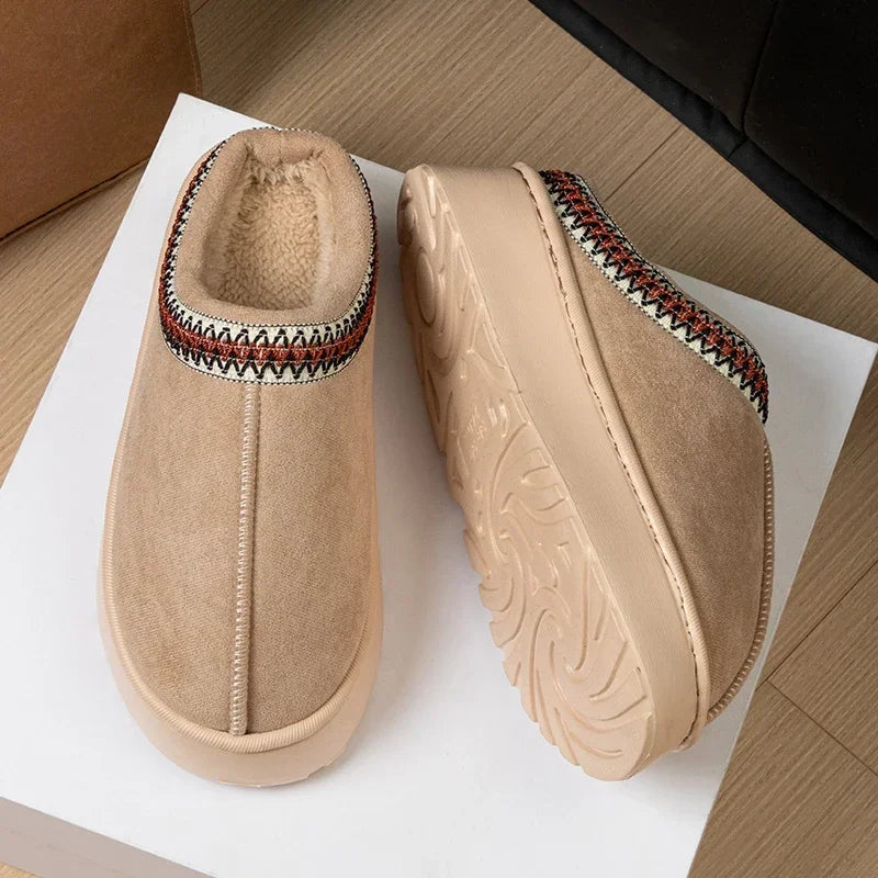 Warm House Shoes Ladies Winter Women Slippers Plush Interior Anti Zpaxo