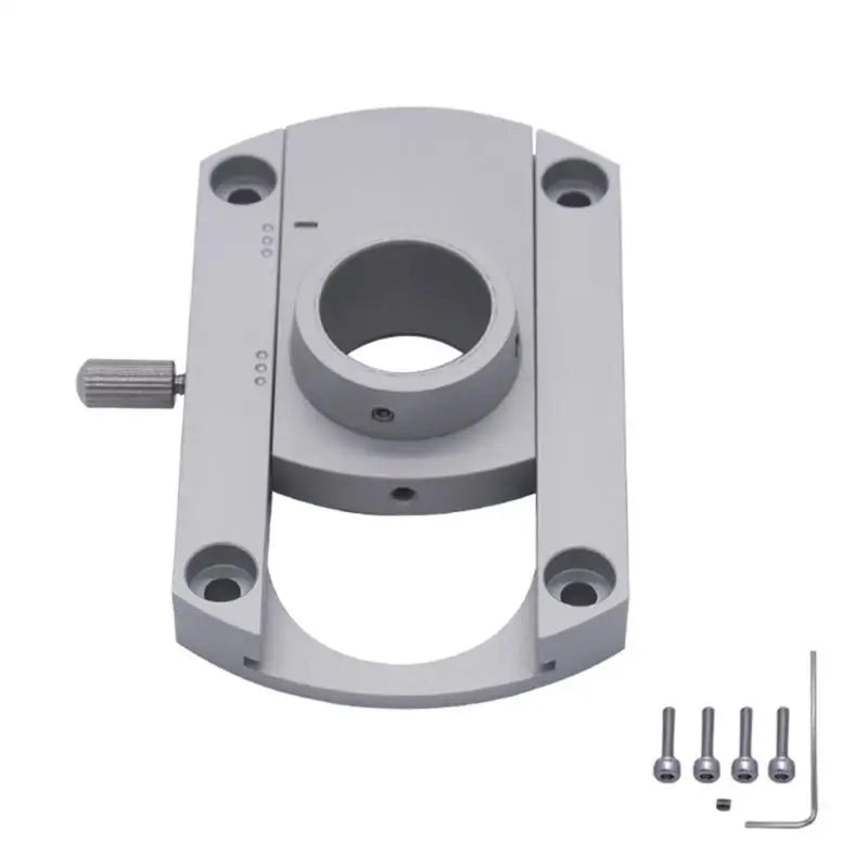 652F Aluminum Alloy Conversion Arm Dedicated Parts Metal Fixing Plate Inner Hole 20mm Zpaxo Silver CN
