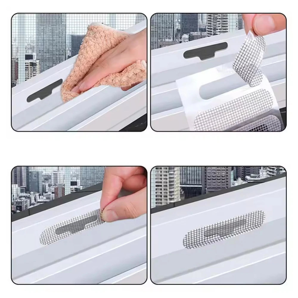 10 20 Repair Broken Hole Screen Net Window Sticker Anti-mosquito Mesh Zpaxo