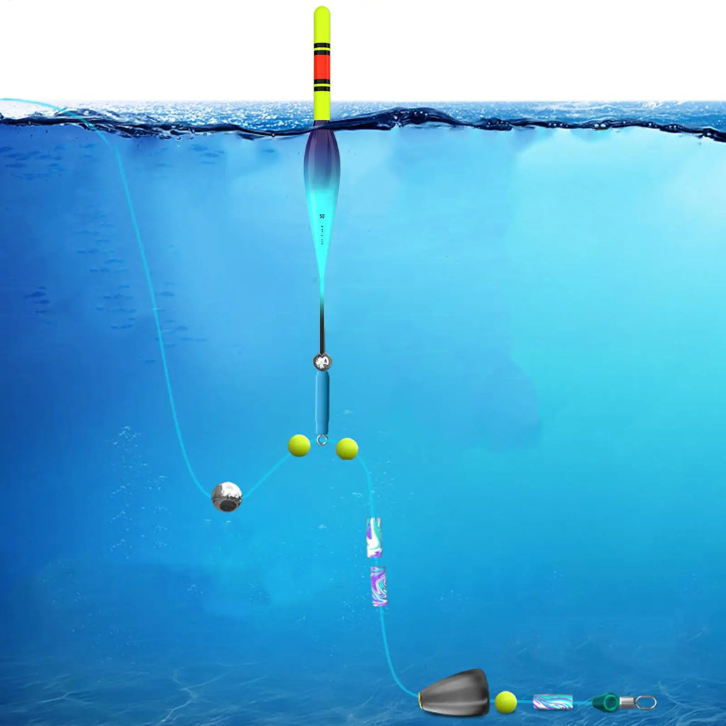 Fishing Bobbers Automatic Line Rig 100M Sensitivity Bite Flash Float Zpaxo