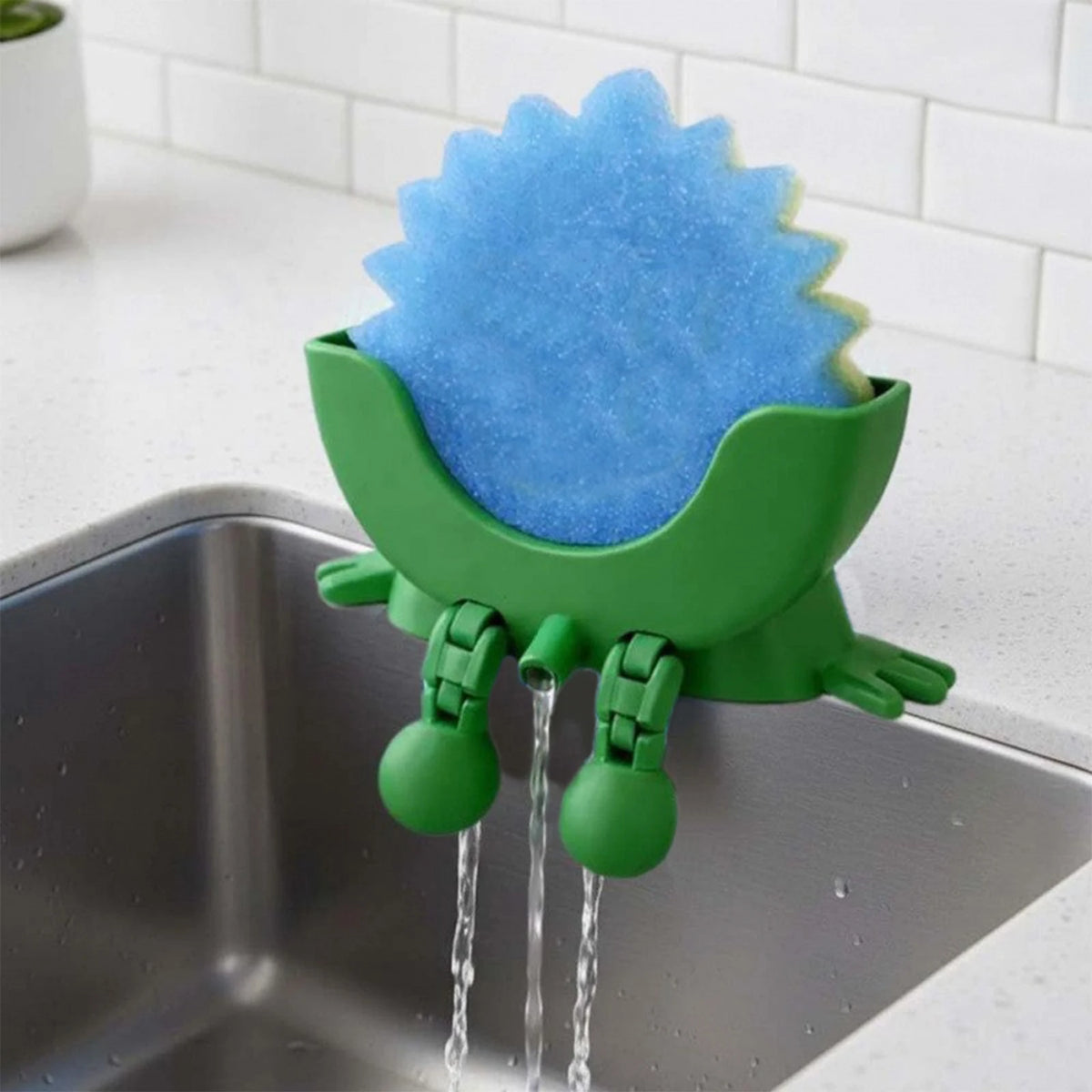 Smiling Sponge Holder 3D Printing Sponges Soap Drying Rack Scrub Zpaxo