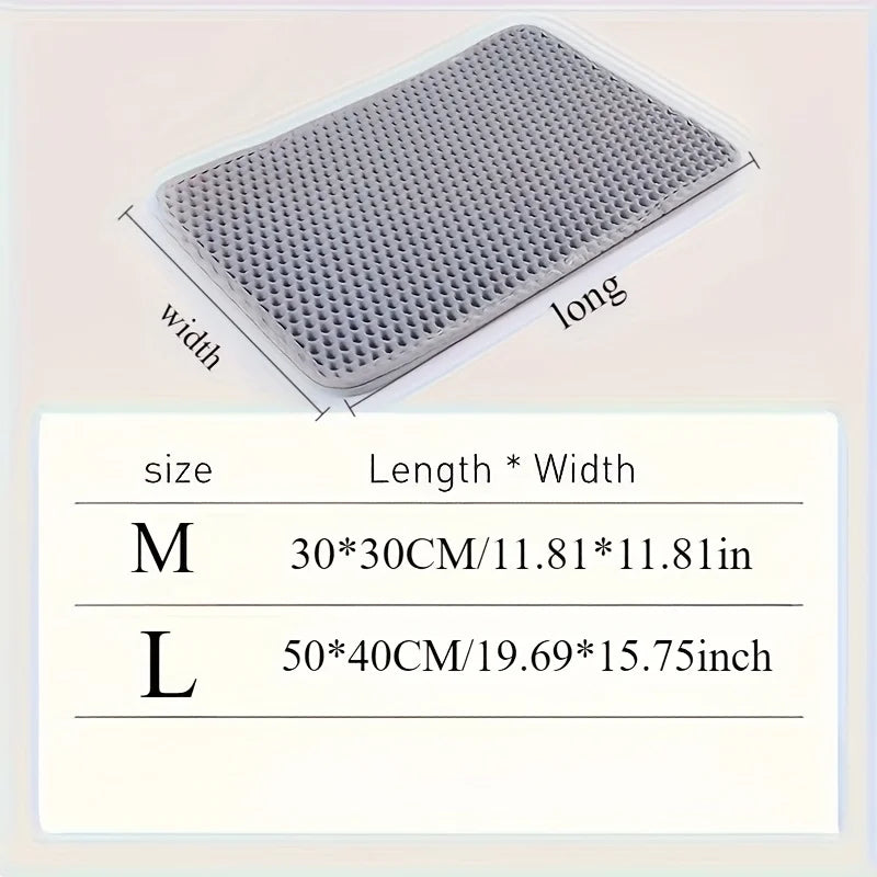 Extra Large Double-layer Leak-proof Litter Mat Box Filter Prevent Pet Zpaxo