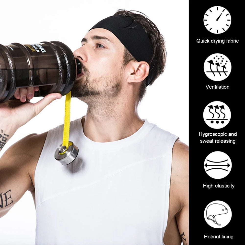 Sweat Absorption Headdress Quick Dry Running Head Band Anti-slip Zpaxo