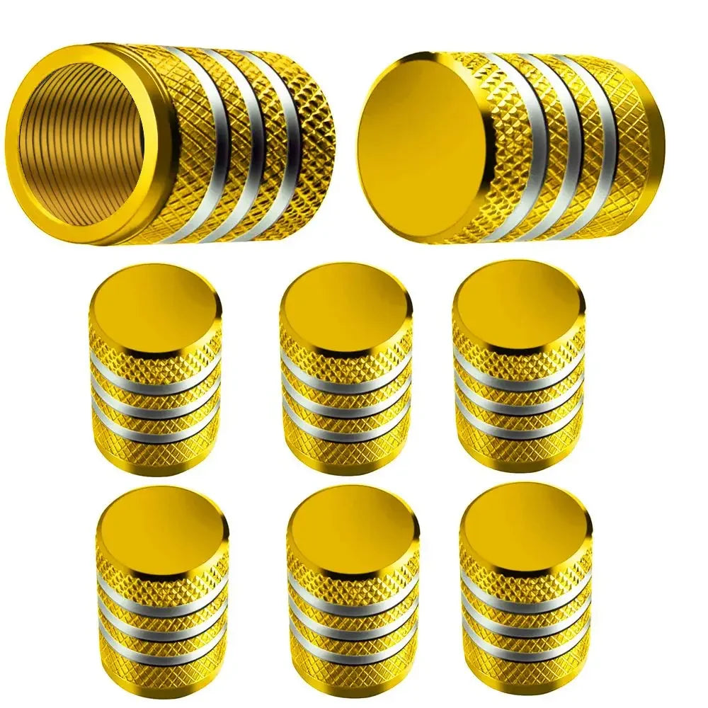 Dust Covers Stem Air Valve Caps Colorful Proof Theftproof Tire Nipple Zpaxo gold