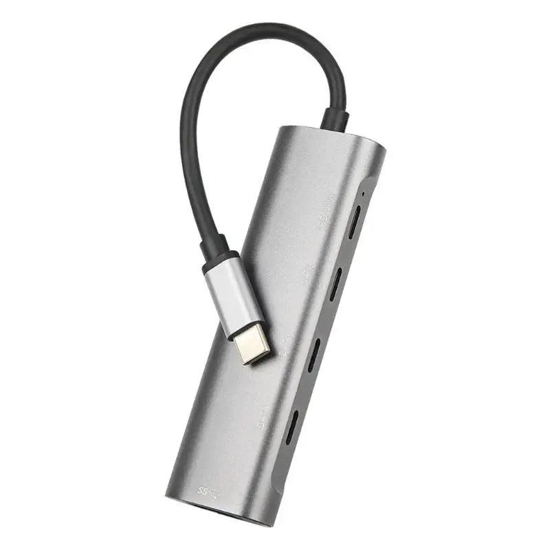 652F 5Gbps USB C Hub USB C Splitter USB C to USB C/USB Type C PD60W Multiport Adapter for Laptop Cellphone Tablet Zpaxo