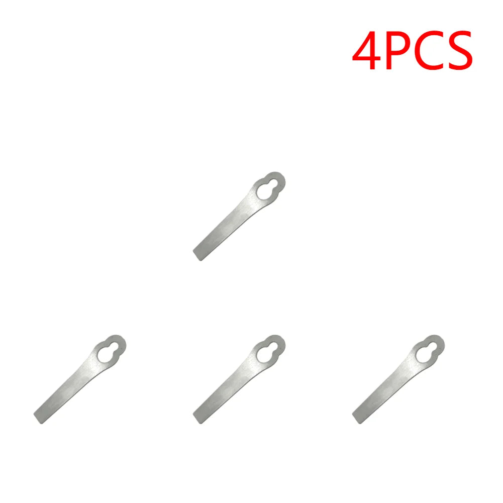 1- Stainless Steel Lawn Mower Blade Mowing Machine Blades Grass Zpaxo B 4PCS