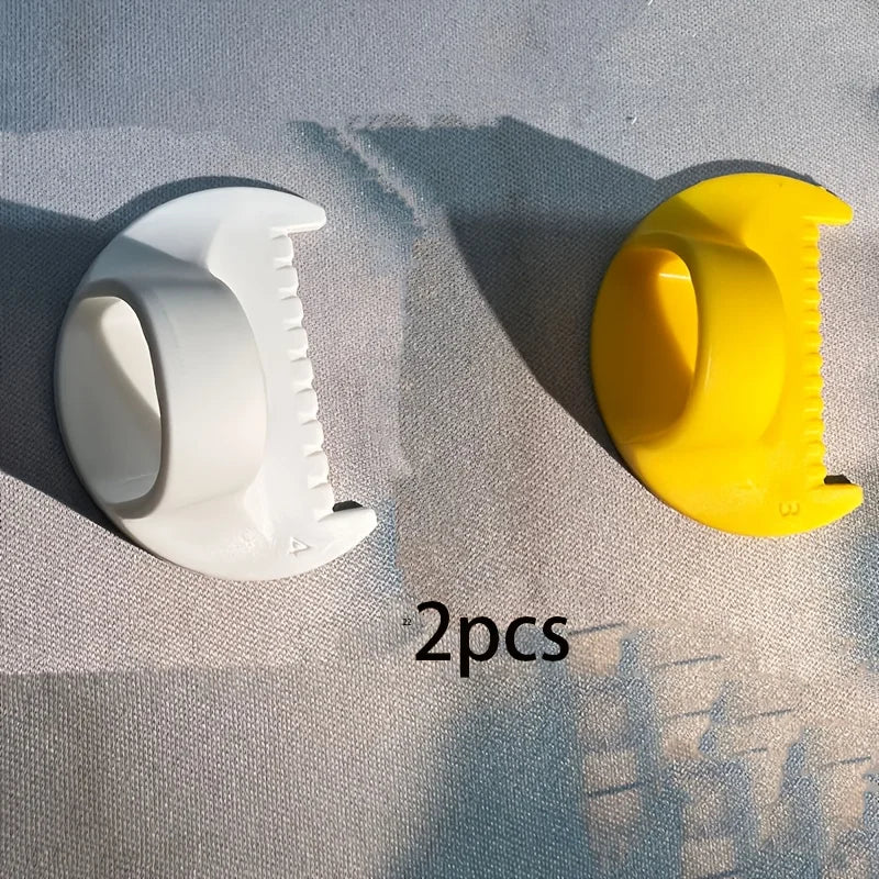 1 Simple Stitching Tool Plastic Edge Lock Spacing Ergonomic Beginners Zpaxo yellow3mm-white4mm