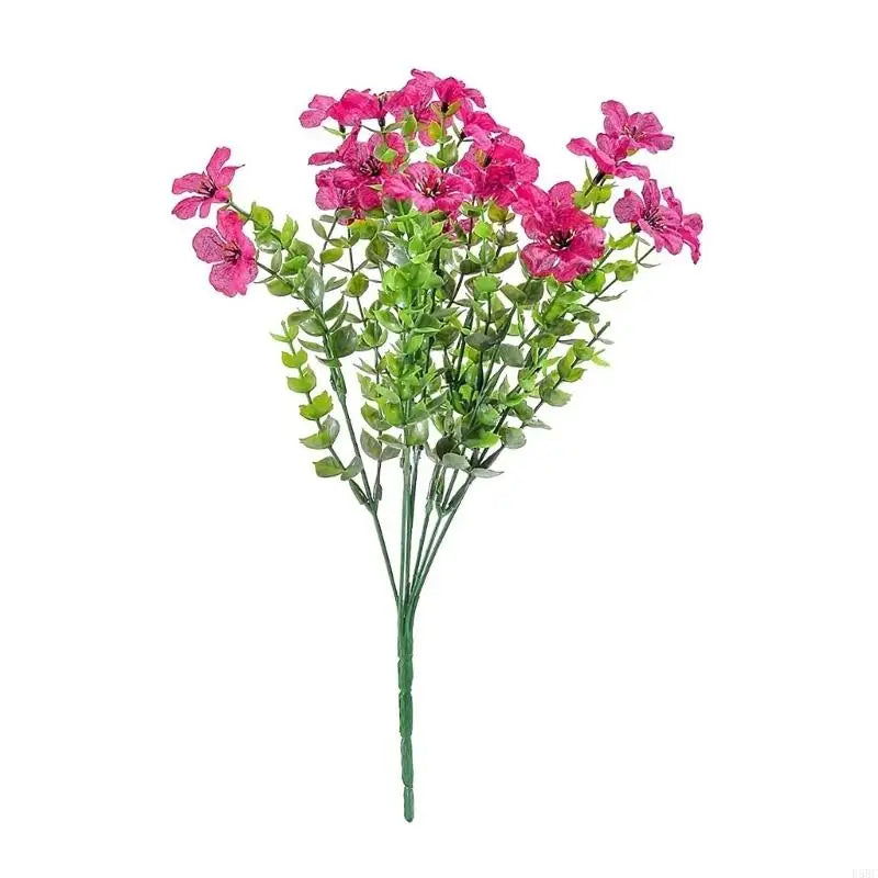 Simulation Flower Artificial Flower With Flexible Iron Wire for Tabletop Bookshelf Display Wedding Decoration Zpaxo rose red CN
