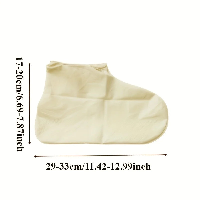 3 Pairs Boots Waterproof Shoe Cover Silicone Material Unisex Shoes Zpaxo