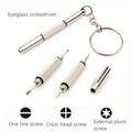 Stainless Steel Eyeglass Screwdrivers Keyring Interchangeable Tips Zpaxo 1set-3pcs