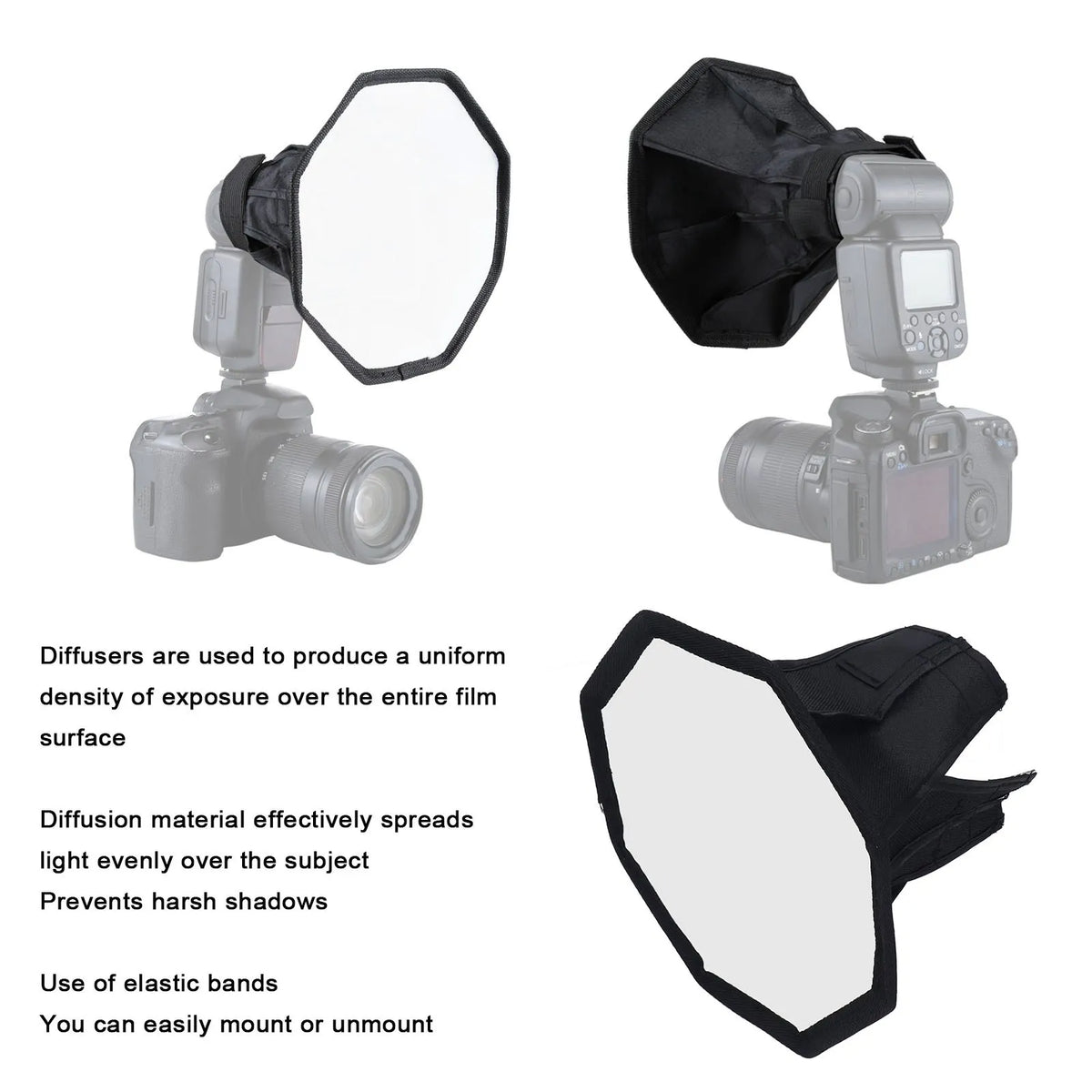 Camera Softbox Nylon Octagonal Foldable Flash Light Diffuser Storage Zpaxo