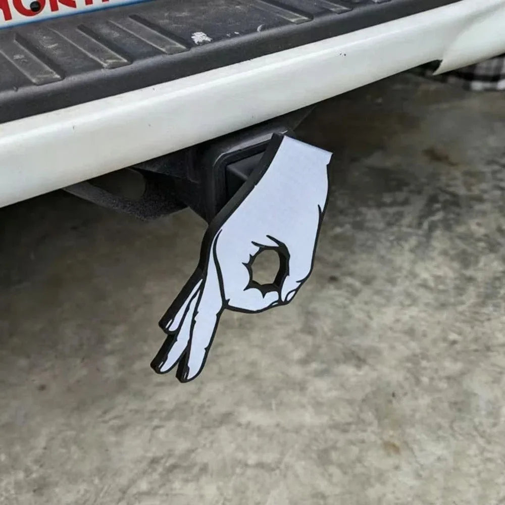 Circle Hand Pattern Trailer Rear Cover Lightweight Material Durable Material SUV Rear Cover Polished Surface Easy To Clean Zpaxo White