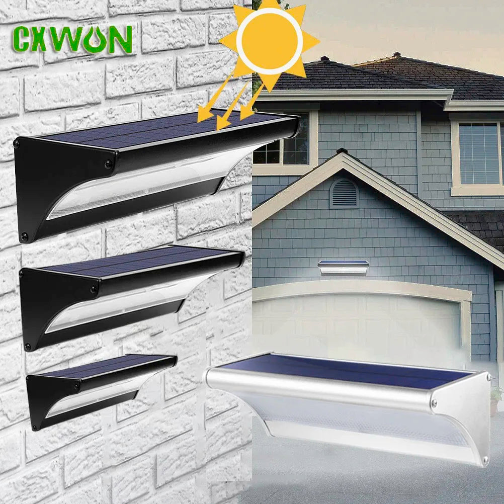Solar Power Wall Lights Outdoor Garden Lighting Sun Lamp Radar Sensor Zpaxo