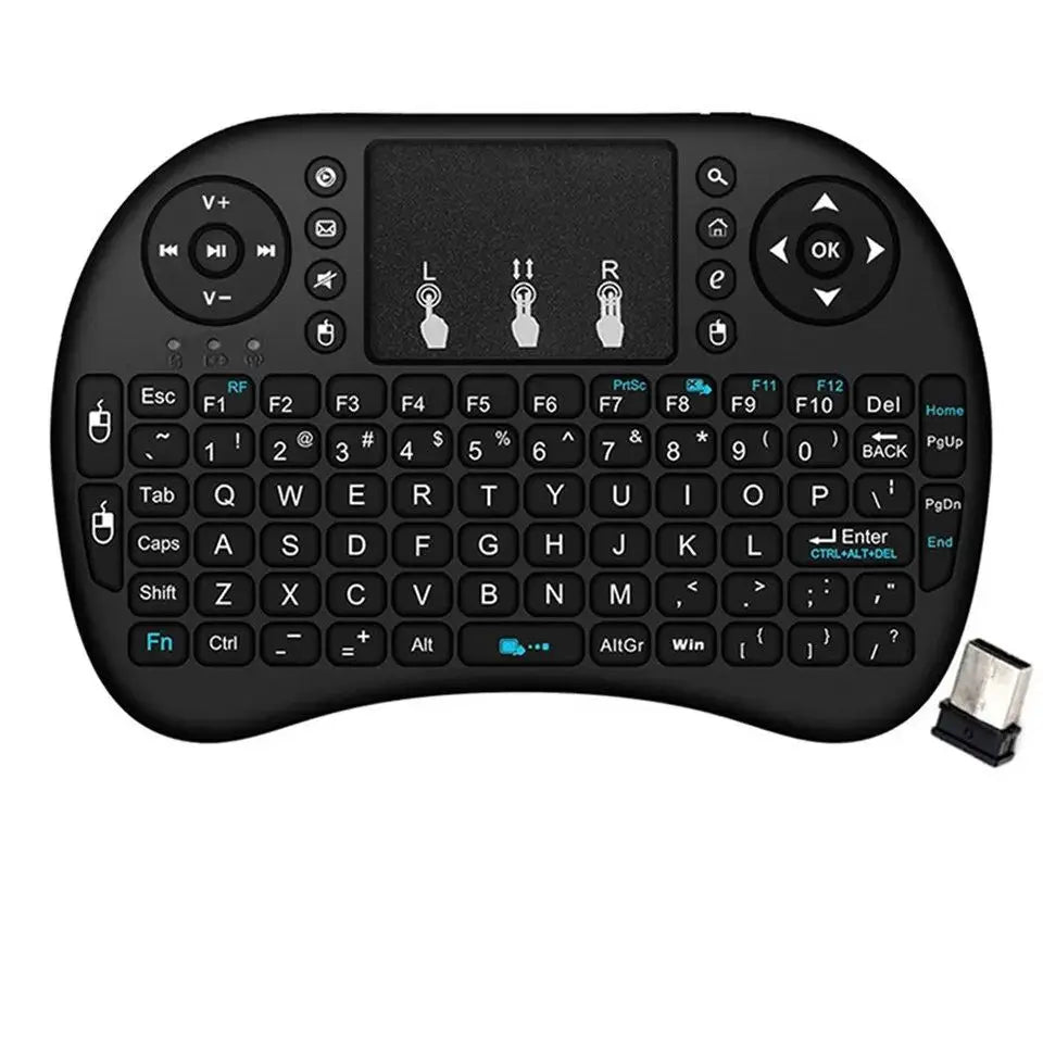 Mini Wireless Keyboard 2.4G No Backlit Air Mouse Touchpad Remote For PC Laptops Android TV Keyboard Accessory Remote Accessories Zpaxo English No Backlit