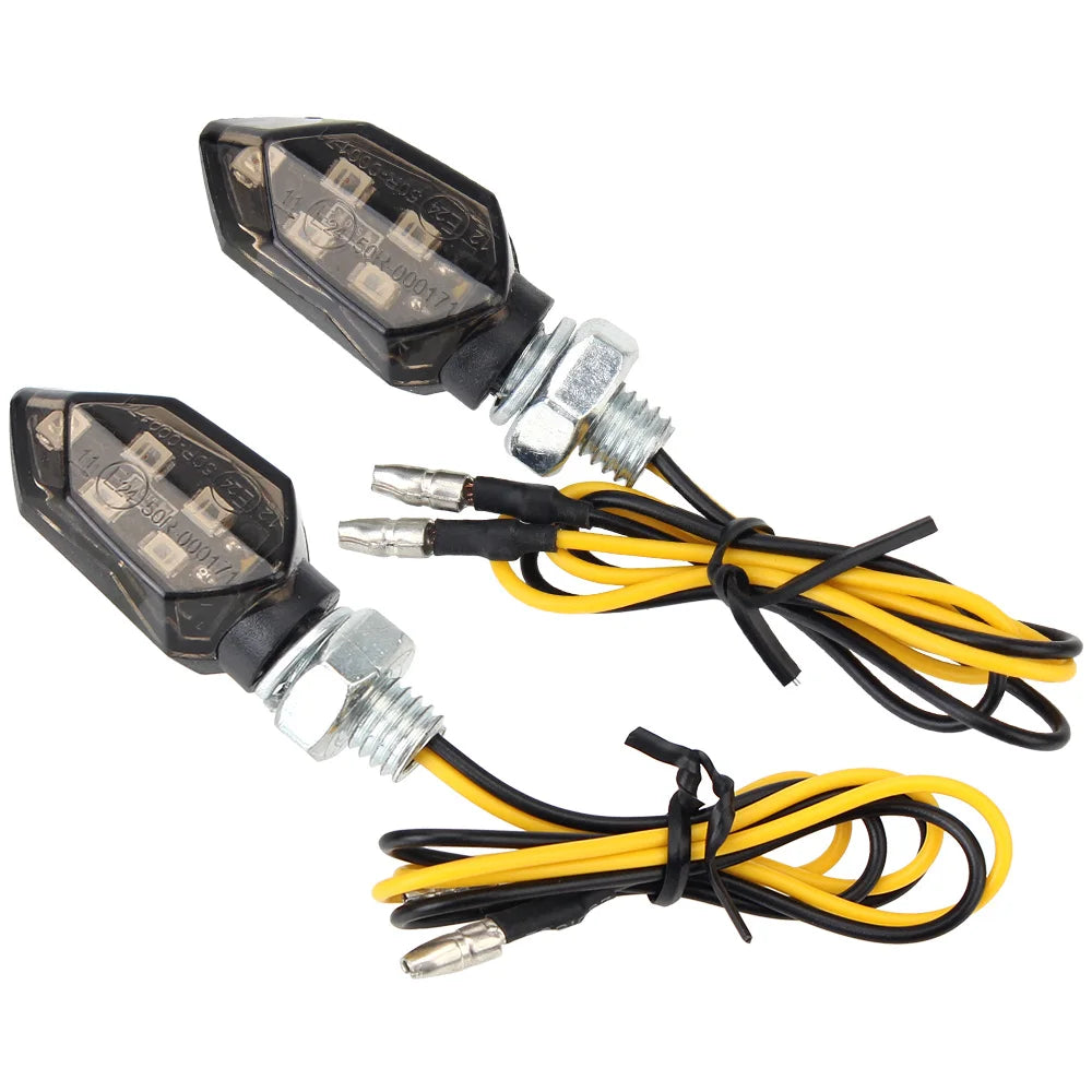 Led Motorbike Lampe Bright Universal Amber Blinker Turn Signal Light Zpaxo YELLOW