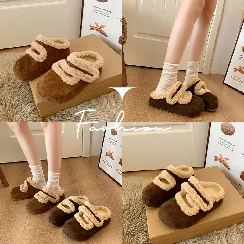 Women Casual Slippers 2025 Winter Fashion Bootie Soft Sole Home Zpaxo