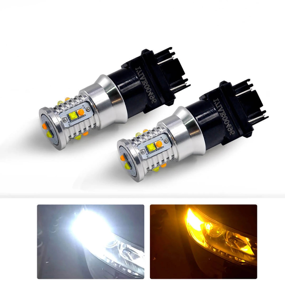 LED Bulbs Front Turn Signal Lights Switchback 3157 Chevrolet Zpaxo Default Title