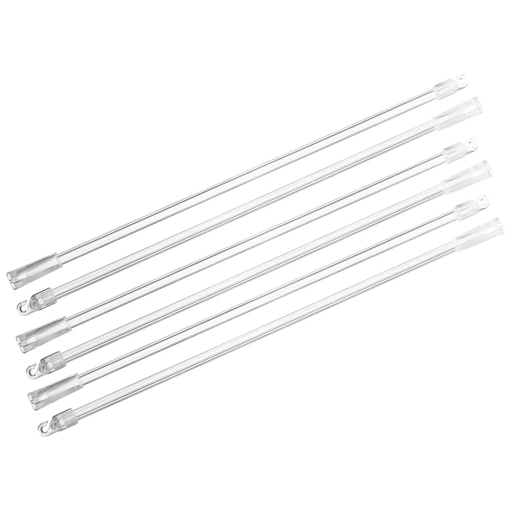 Curtain Accessories Transparent Rod Hooks Vertical Blinds Long Tilt Zpaxo