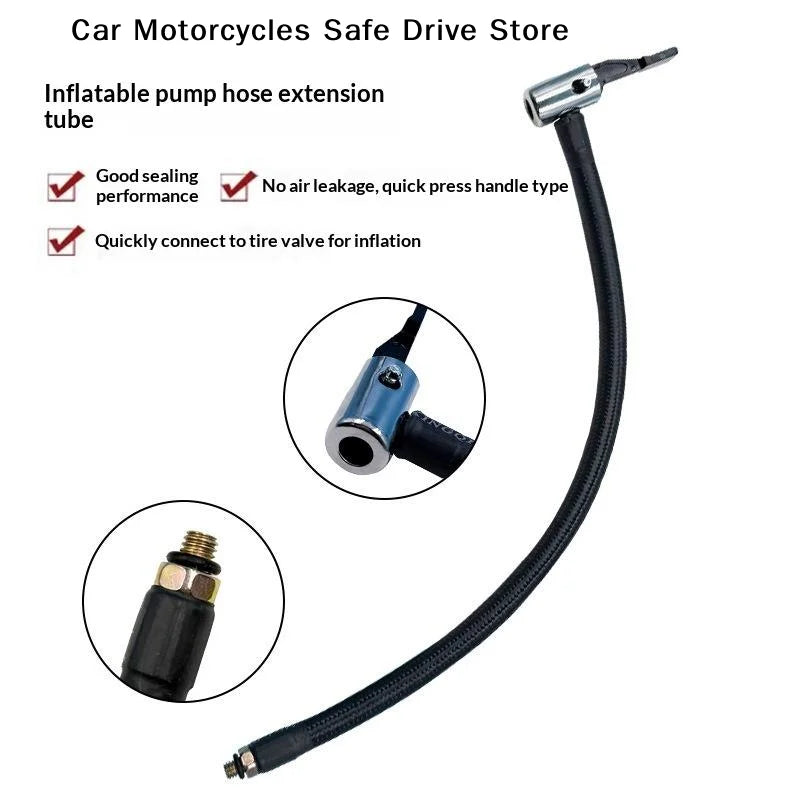 CMCar Tire Inflator Hose Inflatable Air Pump Extension Tube Adapter Zpaxo