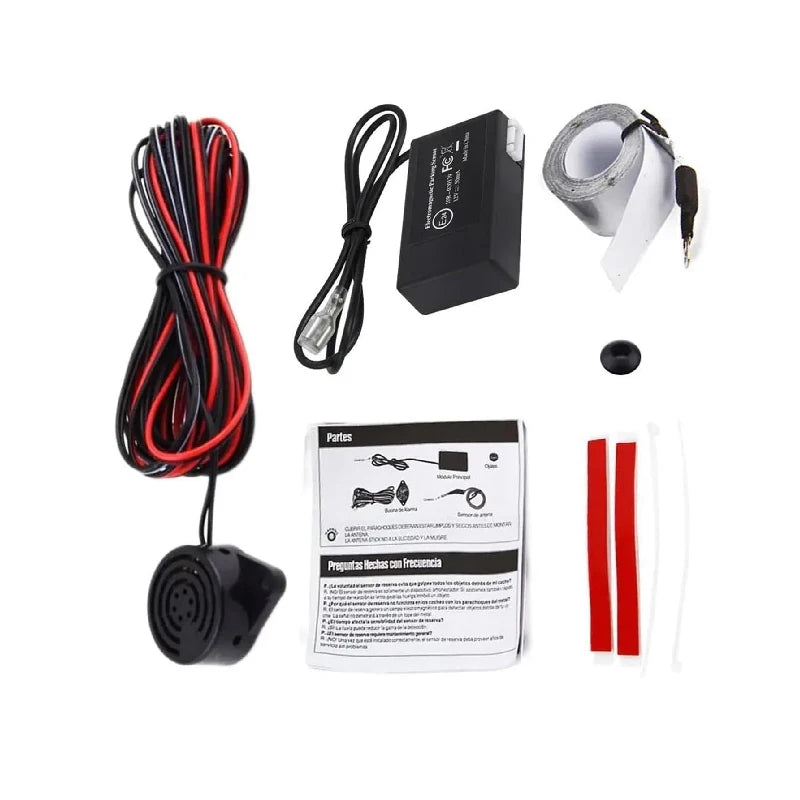 12V Car Reversing Radar Sensor Safety Anti-collision Electromagnetic Zpaxo black China Mainland