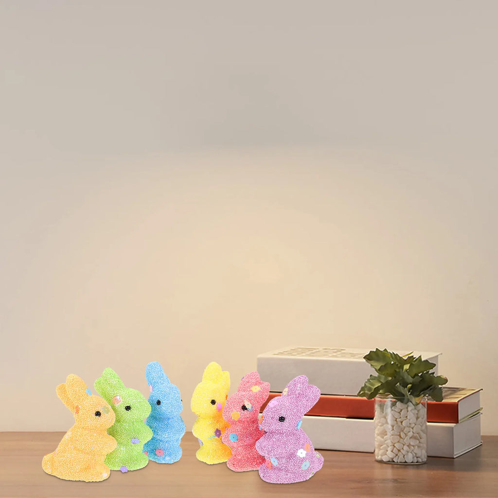 Foams Rabbit Decorations Easter Bunny Table Decoration Cute Small Zpaxo