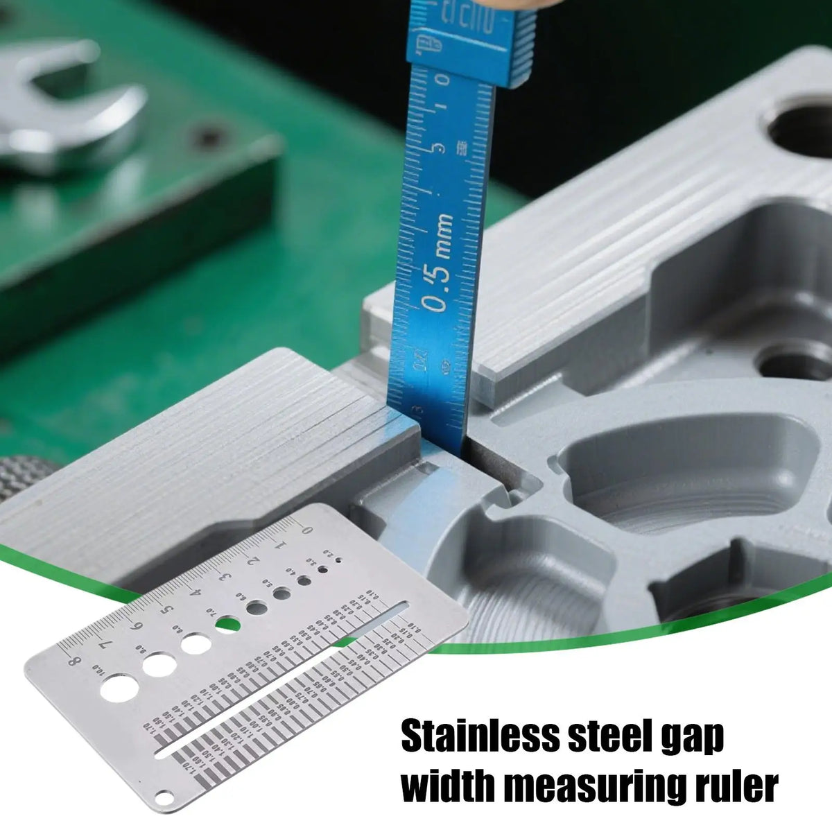 Stainless Steel Crack Width Gauge Card Precision Gap Measuring Tool Zpaxo