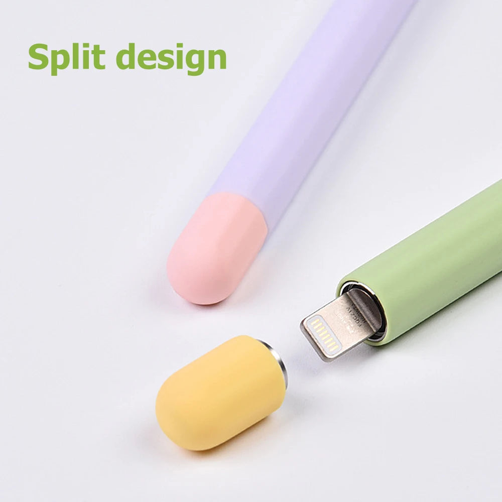 Soft Silicone Pen Cover Protector For Apple Pencil 1st 2nd Generation Touchscreen Stylus Pen 2 1 Anti Slip Protective Case Cover Zpaxo