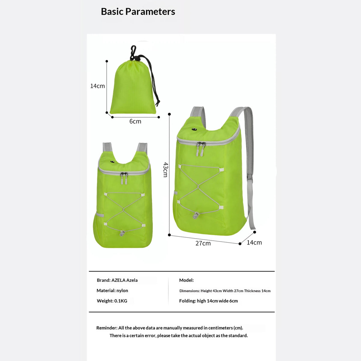 Cycling Backpack Large Capacity Ultralight Storage Knapsack Zpaxo