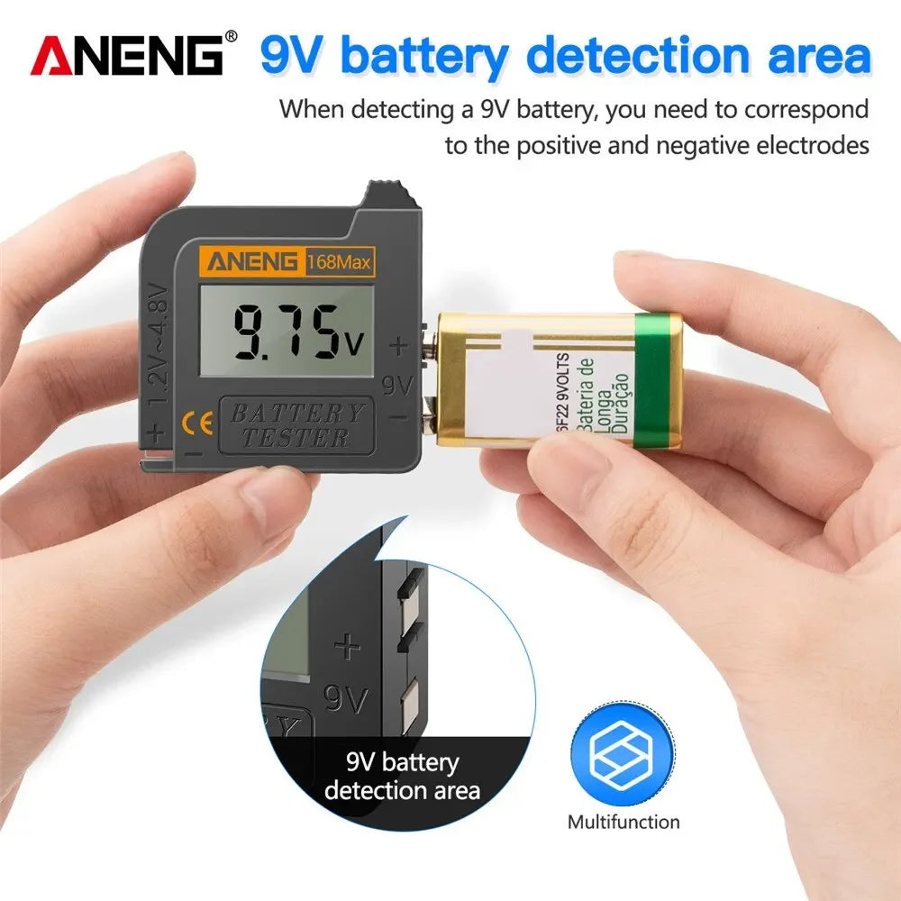 ANENG 168Max Test Checkered Load Analyzer Digital Lithium Battery Zpaxo