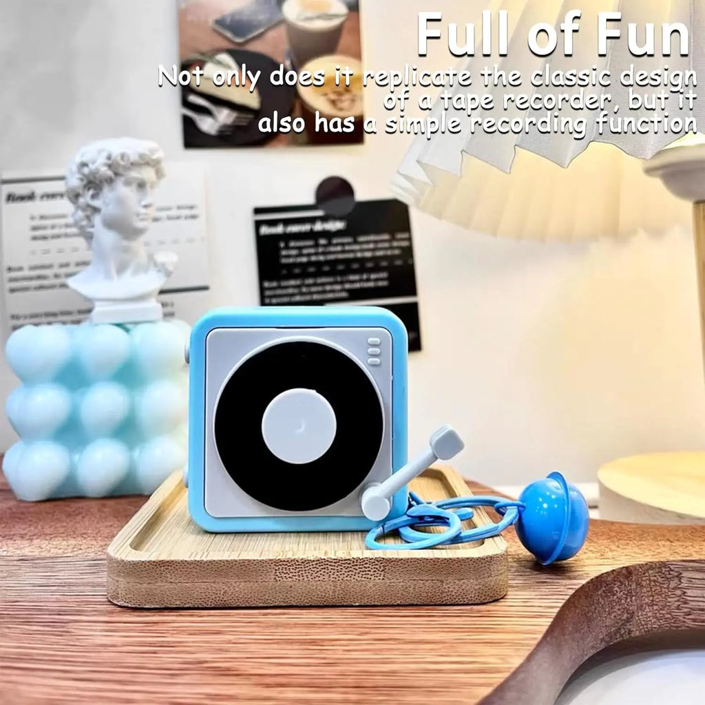 2025 Retro Record Player Keychain Mini Phonograph Can Toy Bag Pendant Zpaxo