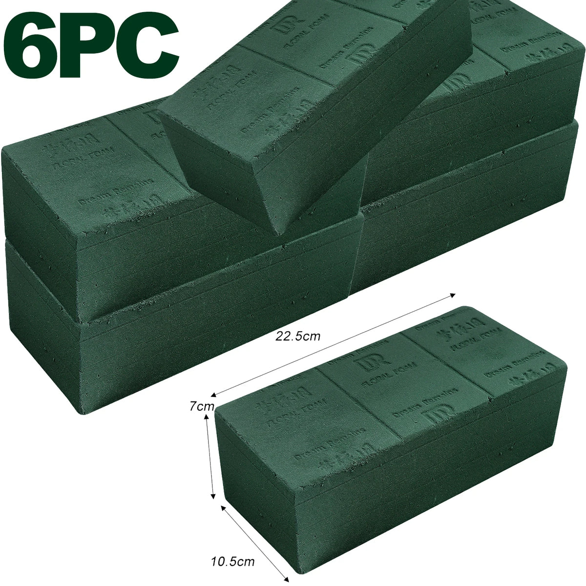 Flower Foam Blocks Fresh Artificial Flowers 1-6 Wet Home Decoration Zpaxo 6PCS
