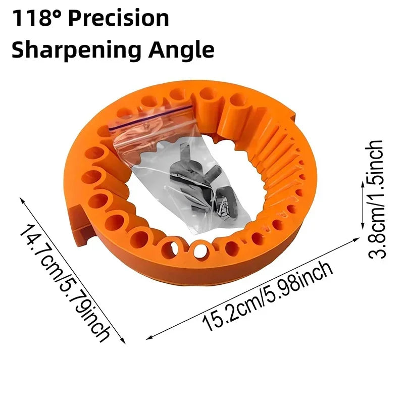 Upgrade 118 Degree Angle Grinder Drill Bit Sharpener Power Grinding Zpaxo