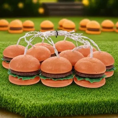 Creative LED Hamburger Shaped String Light Brightness Low Power Zpaxo