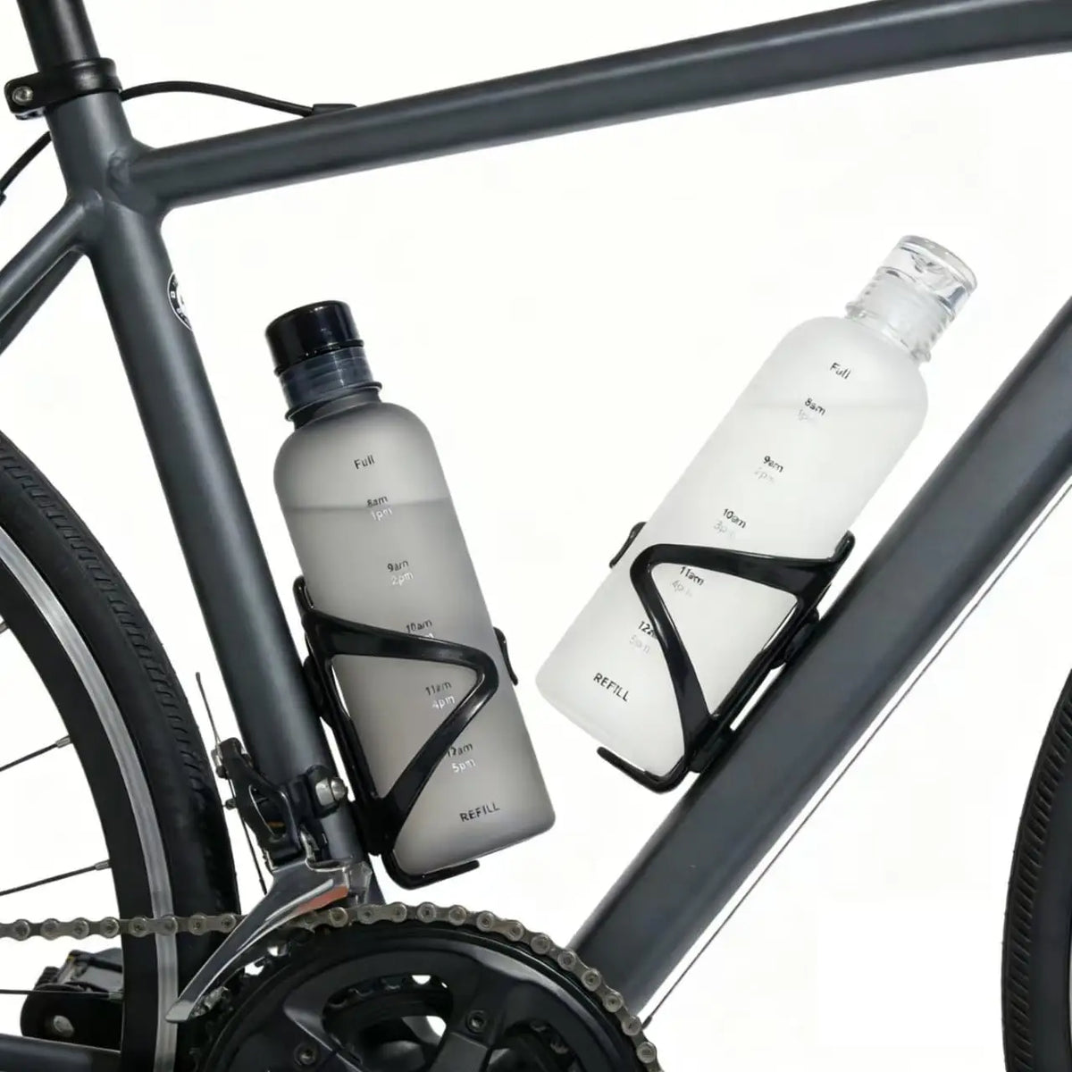 Time Marker Water Bottle Plastic Leakproof Shatterproof Lightweight Zpaxo
