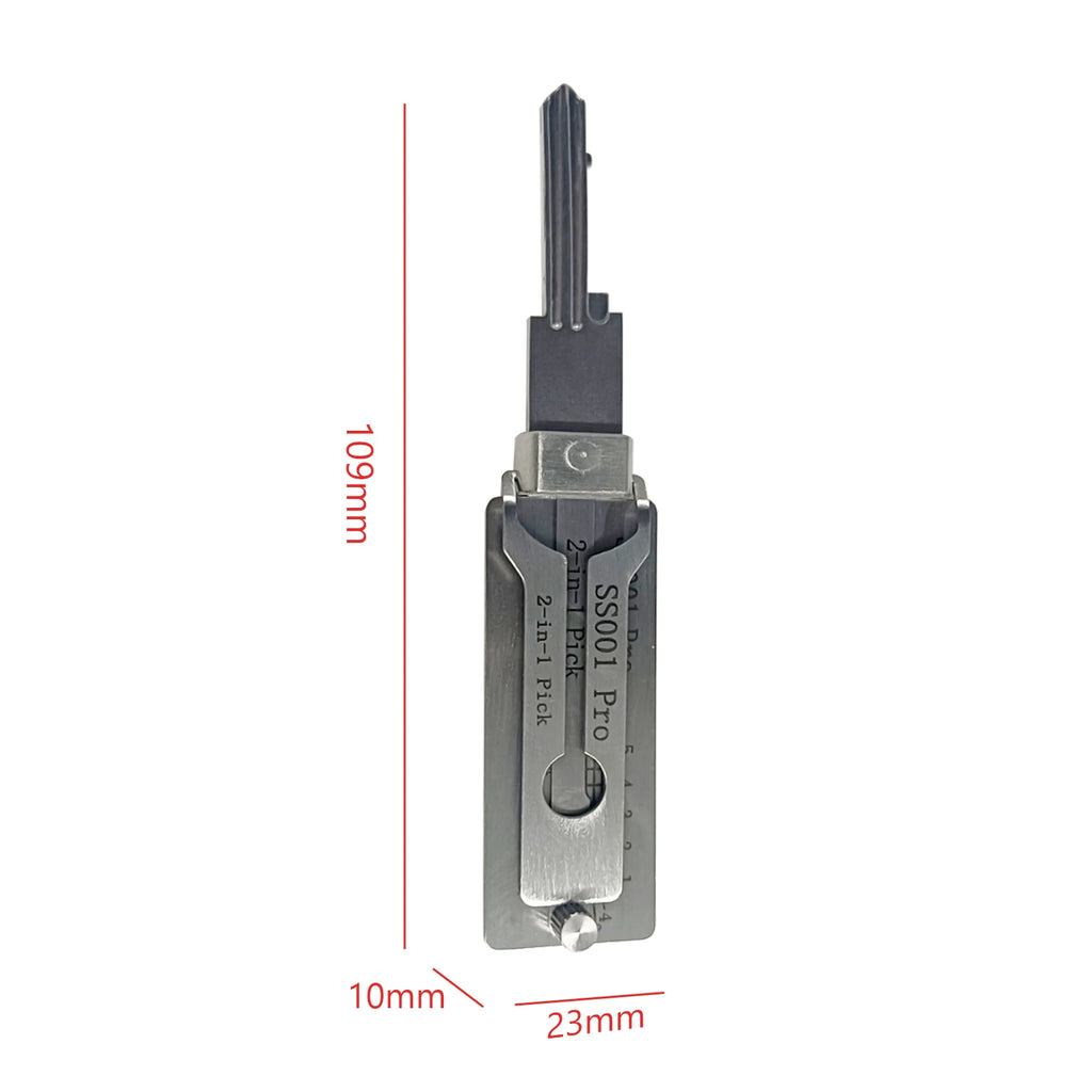 1- Stainless Steel Key Decoder SS001 O-ring Pickup Hook Tool Hand Zpaxo