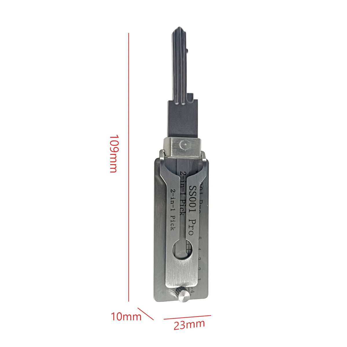1- Stainless Steel Key Decoder SS001 O-ring Pickup Hook Tool Hand Zpaxo