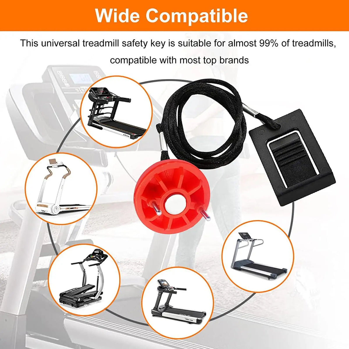 Treadmill Emergency Stop Key Replacement Round Socket Magnet Double Zpaxo
