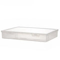 A4 Thickened Large Transparent Flip-top Plastic Storage Box Capacity Zpaxo Clear