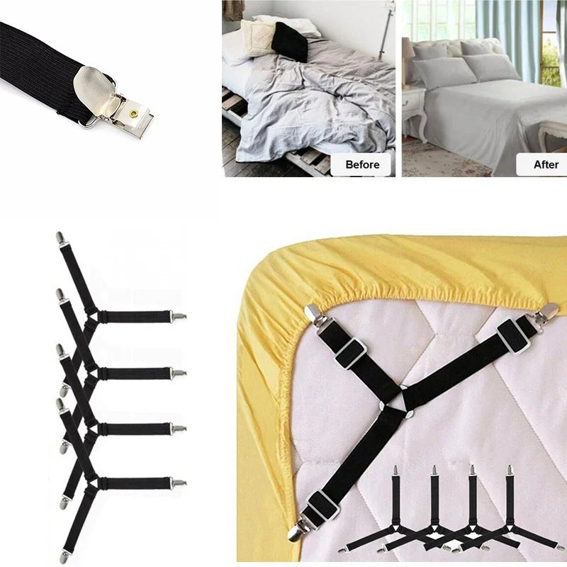 Lot Bed Sheet Fasteners Holder Gadgets Organizer Mattress Cover Clip Zpaxo