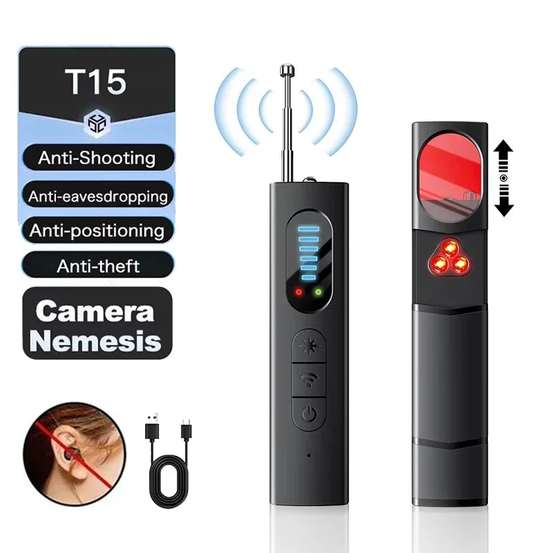 Portable Hidden Camera Detector Anti-spy GPS Tracker Listening Device Zpaxo