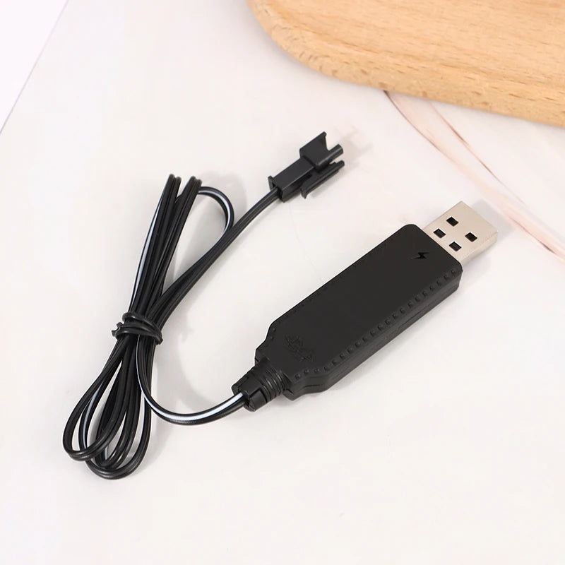 Usb Charger Cable 3 7V Lithium Battery SM-2P Forward RC Car Aircraft Zpaxo