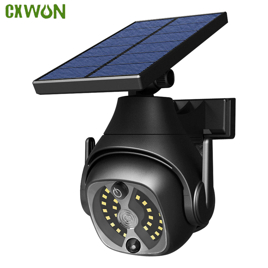 Solar Wall Light Simulation Monitoring Camera 3 Modes Waterproof IP65 Zpaxo