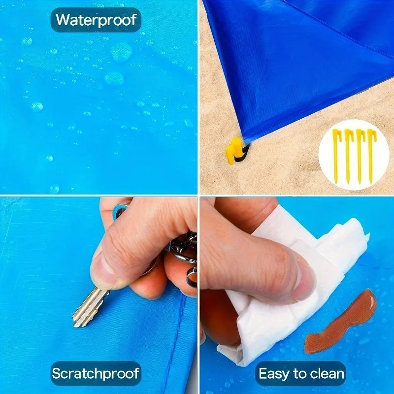Extra-large Durable Polyester Beach Blanket Lightweight Sandproof Mat Zpaxo