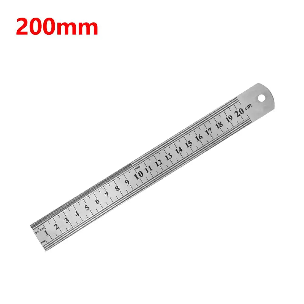 Straight Ruler Stainless Steel Stationery Drafting Supplies Precision Zpaxo 200mm
