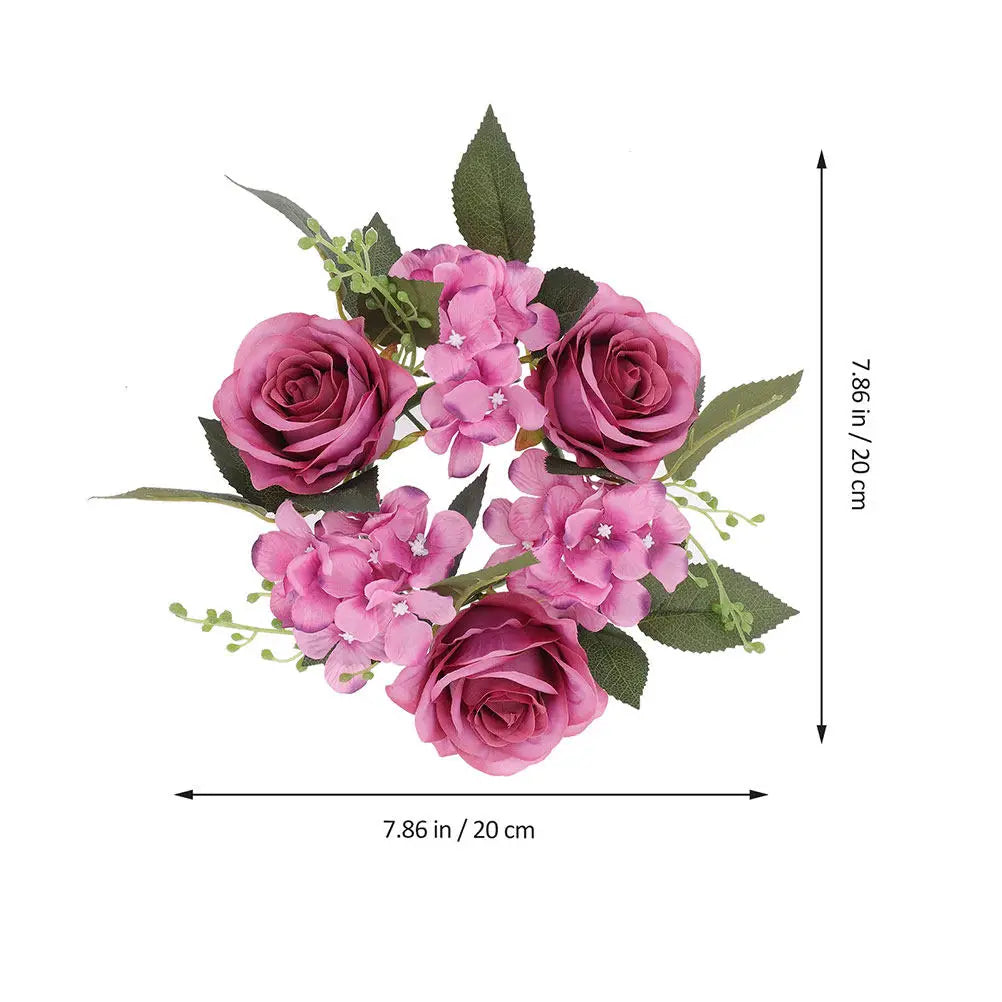 Decorative Artificial Wreath Romantic Fresh Atmosphere Table Decor Zpaxo Purple